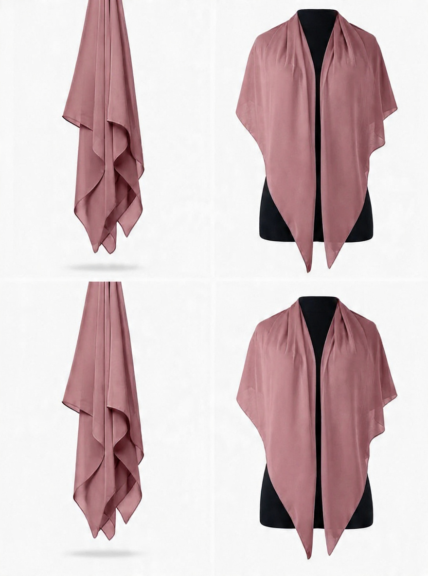 Premium Indonesian Chiffon Hijab 170x70cm – Lightweight & Elegant